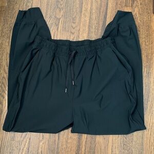 Black Joggers with Elastic Waist Size Large